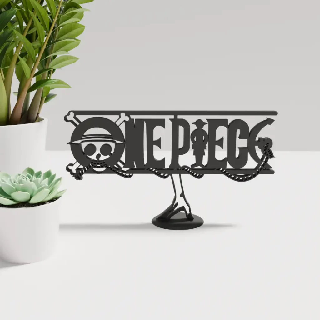 One Piece Logo Art Stand for 3D printing.