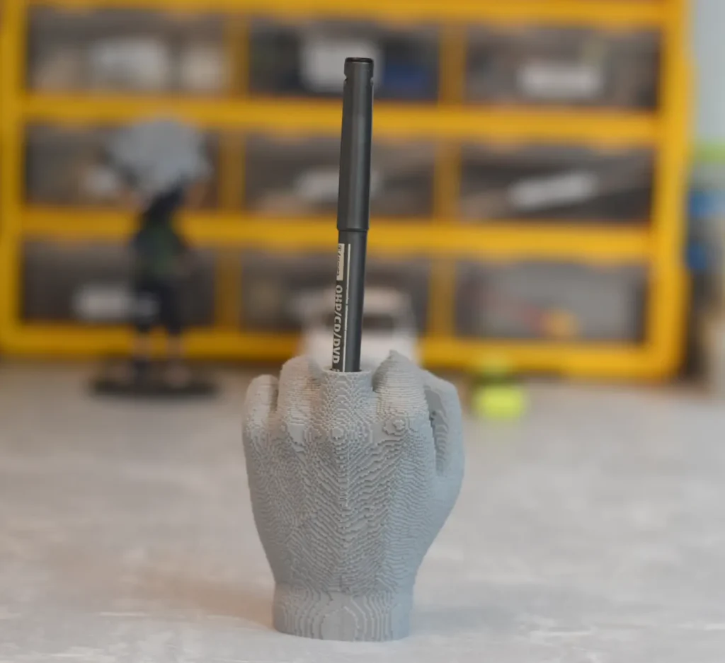 Middle-Finger Pen Holder