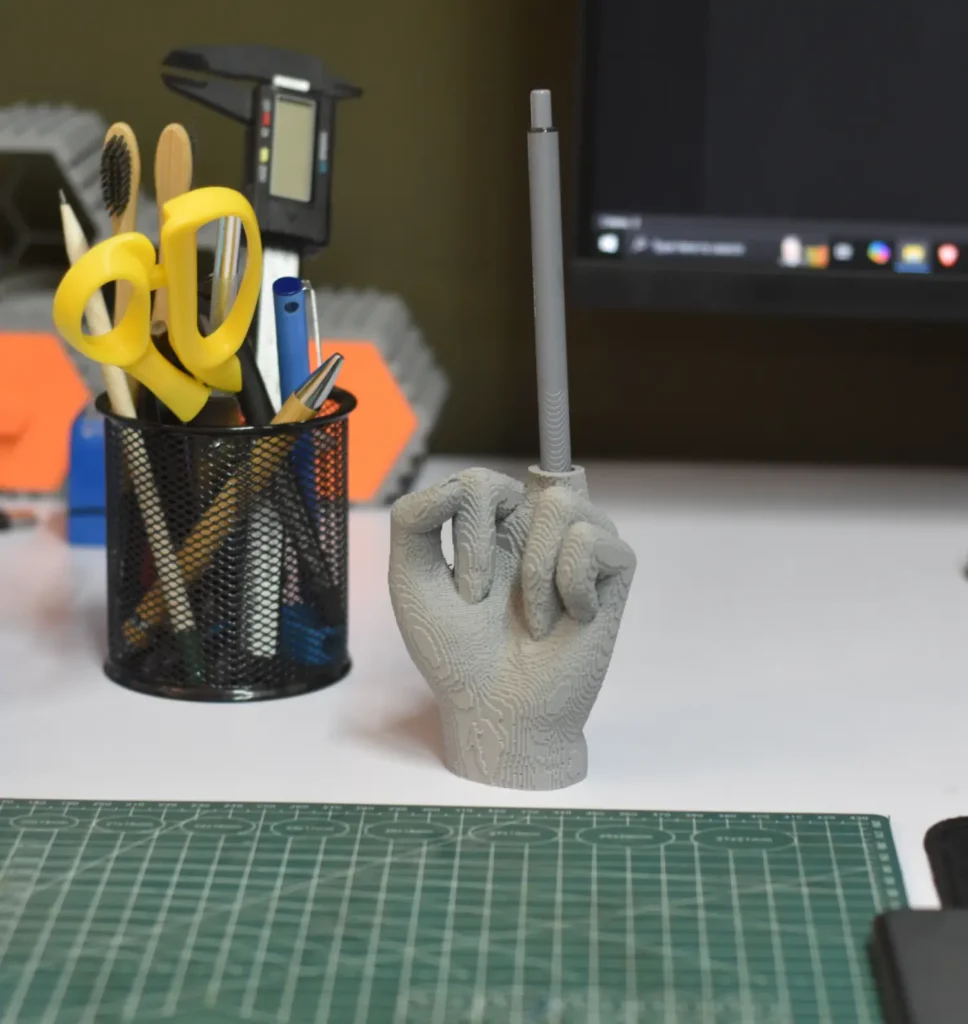 Middle-Finger Pen Holder